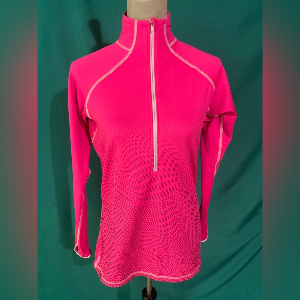 Nike Pro Women’s Half Zip 3D Dot Matrix Hot Pink Performance Pullover